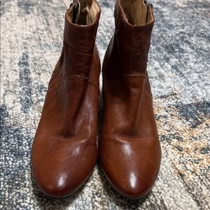 Frye Women's Brown Leather Ankle Boots